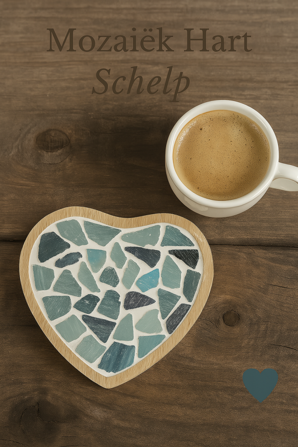 Mozaïek Hart ‘Schelp’