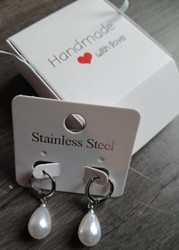 Oorbellen “Zilver & Parel”