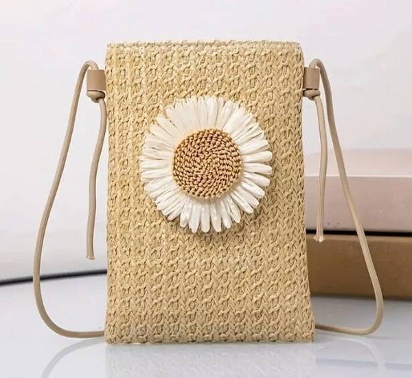 Crossbody Tas “Bloem van Stro”