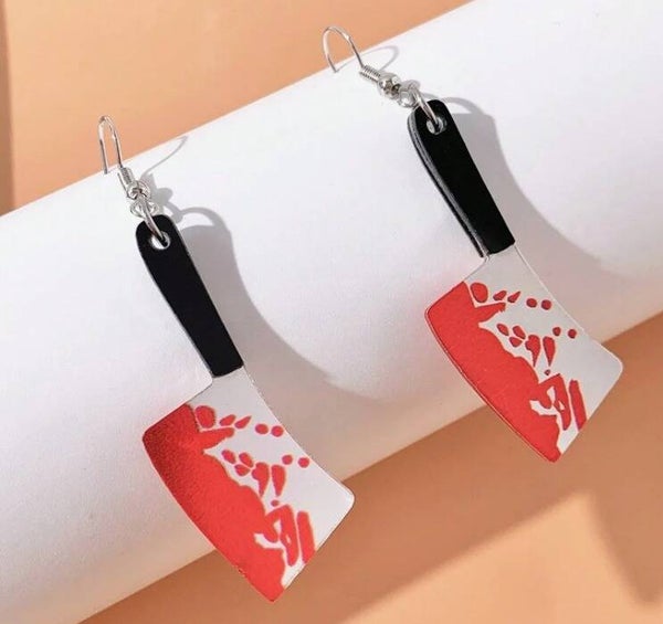 Halloween Oorbellen Duo – Mes & Bijl