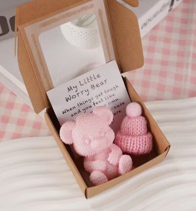 Mini Beerzakje roze – Aanmoedigings cadeau set met Inspirerende Kaart