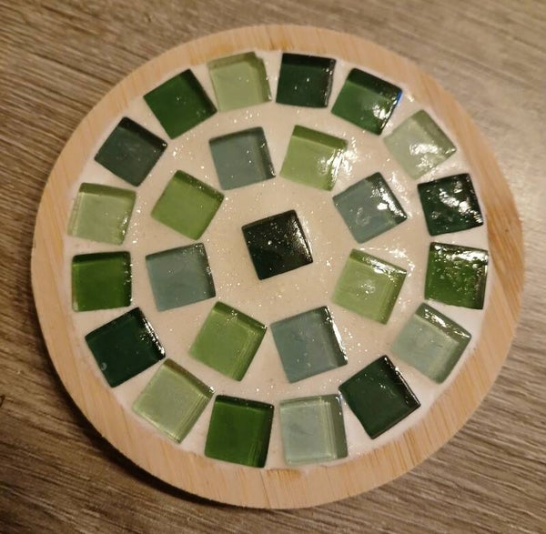 Ronde Mozaïek Onderzetter – 7,5 cm