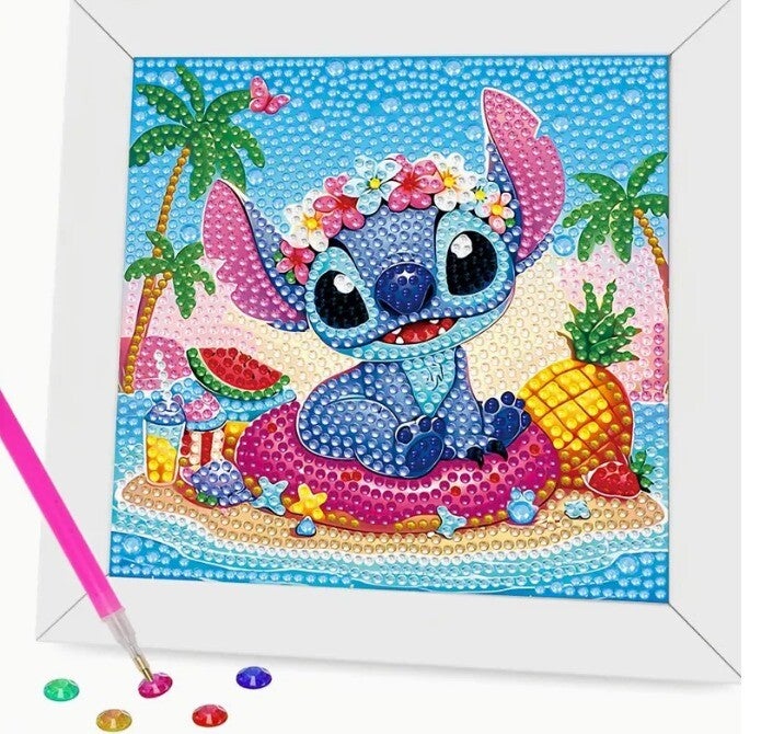 Disney Stitch Diamantschilderij – Mini Editie (17 x 17 cm)