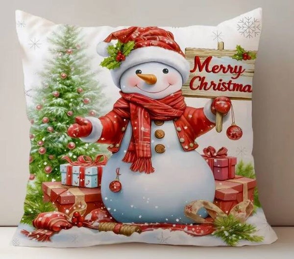 Kerst Kussenhoezen – Sneeuwpop Duo