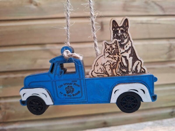 Kersttruck 2 passagiers