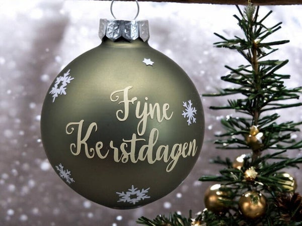 Bedrukte kerstbal