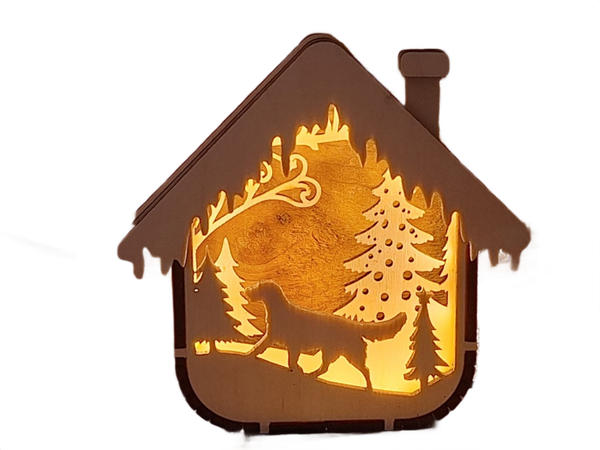 Kerststalhuisje uphill