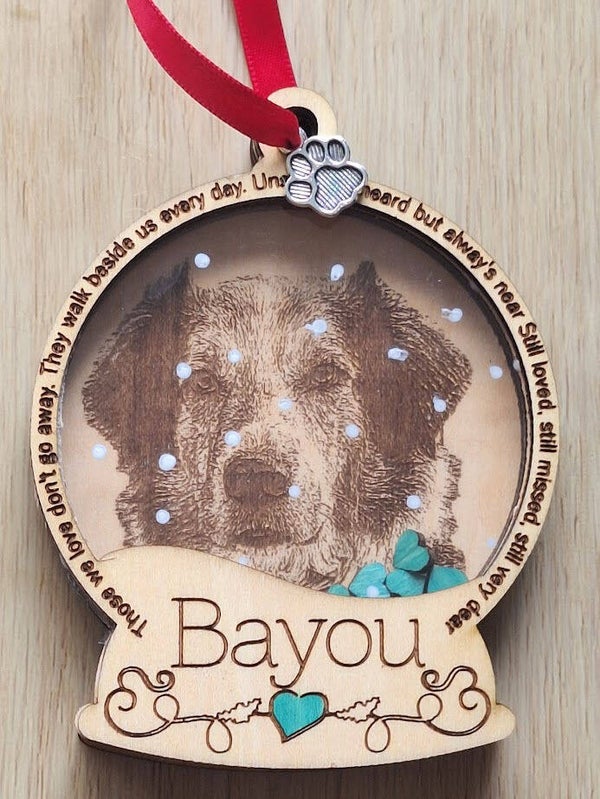 Sneeuwbol shaker (gegraveerde foto)