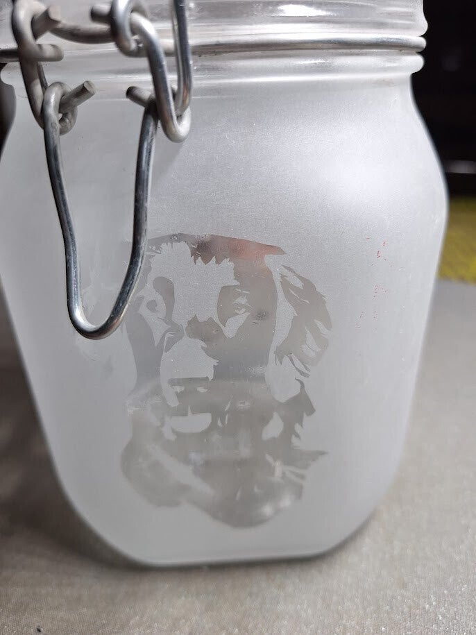 Gestraalde voorraadpotten 1 liter