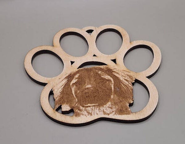 Pootje met foto / logo