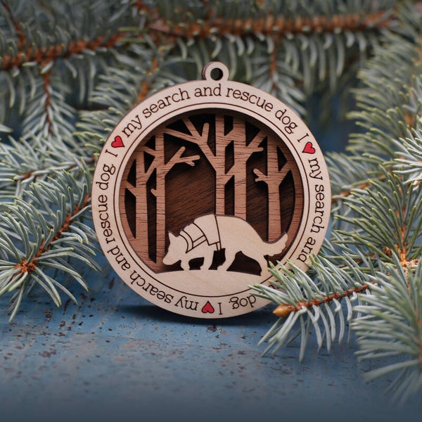 Kerstbal search and rescue dog 2