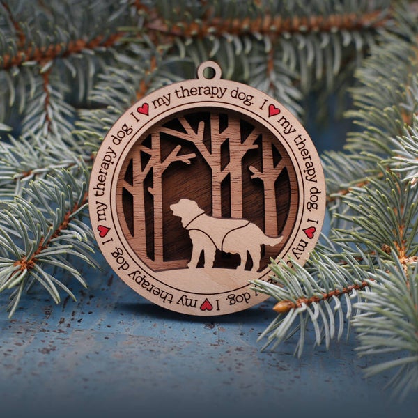 Kerstbal therapiehond