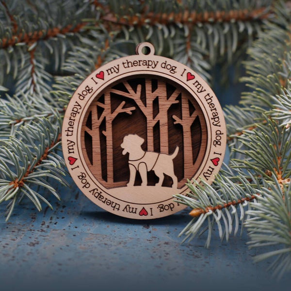 Kerstbal therapiehond 2