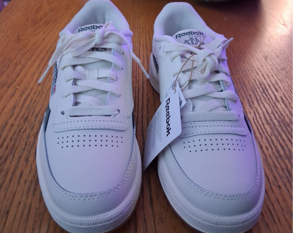 Reebok Club C Revenge Chalk/Green Size 9.5 Women's