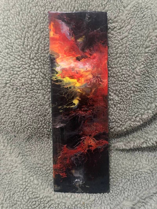 Wooden art-Acrylic pour with resin