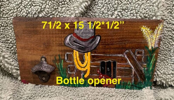 Cowboy bottle opener