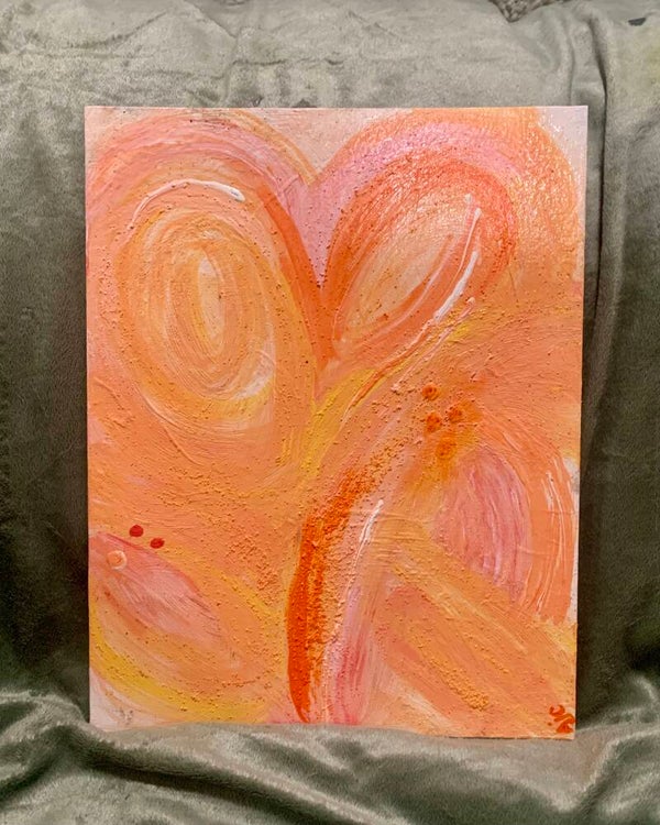 11x14-with sand added as a medium