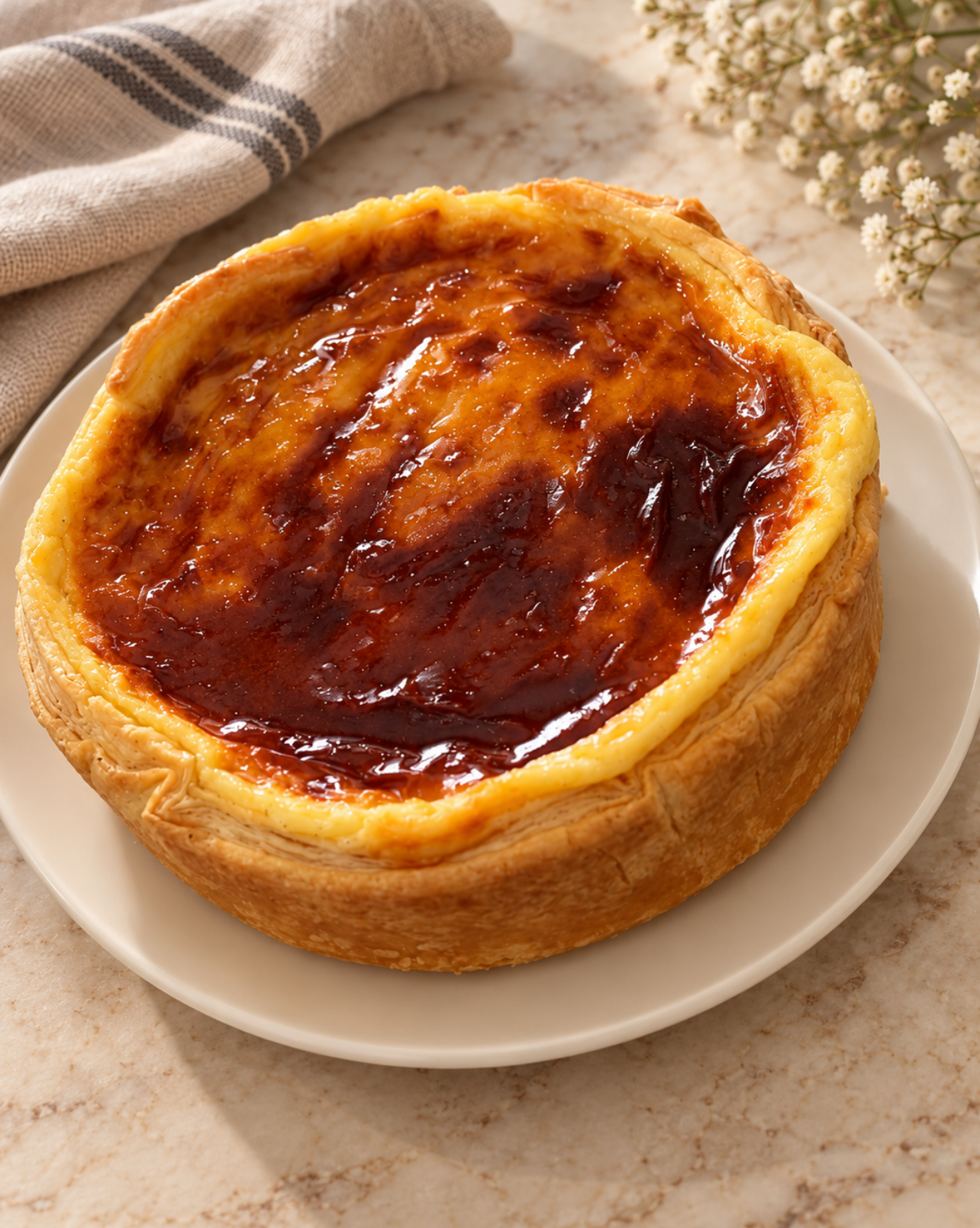 Tarte au flan Vanille Bourbon