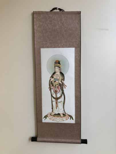 Scroll - Guanyin Lotusblad