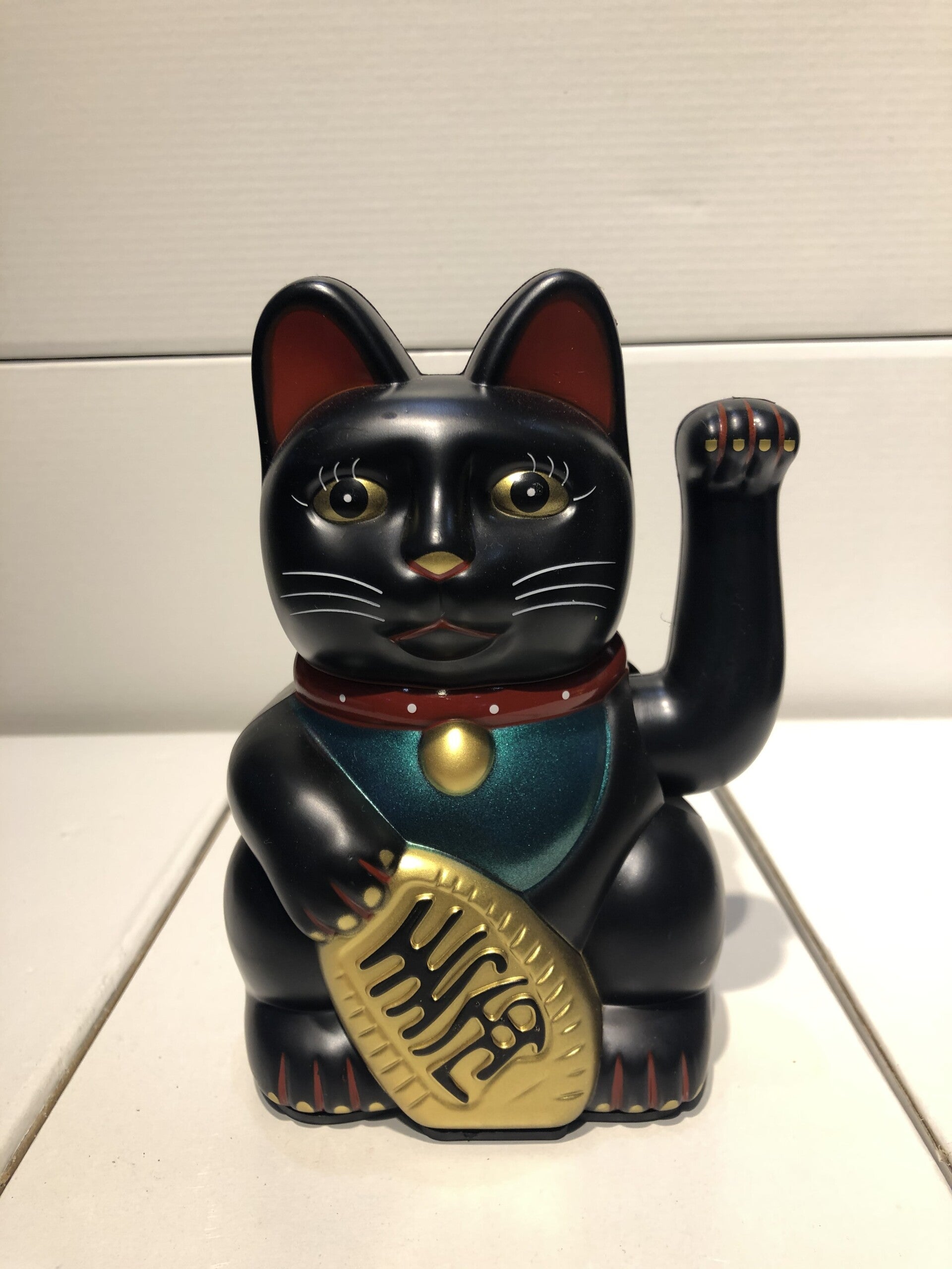 Lucky Cat | Maneki Neko15 - Zwart (15 cm)