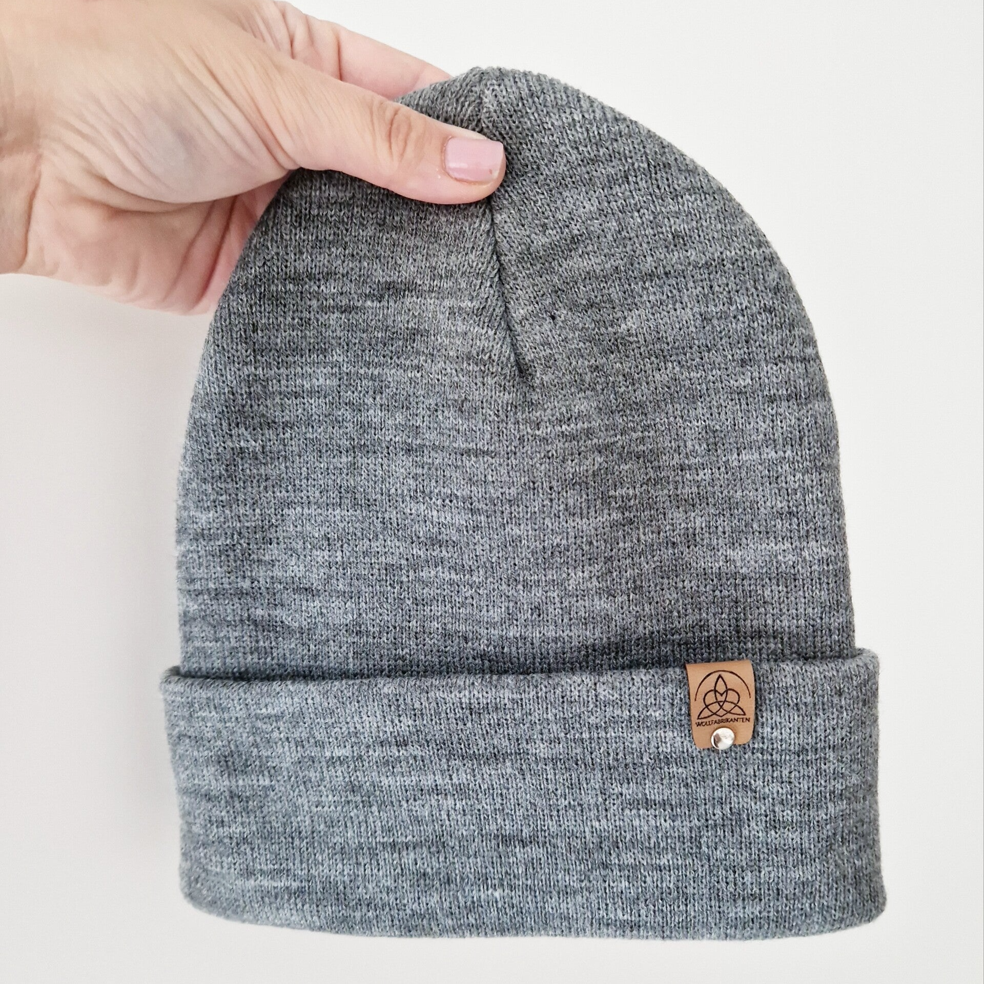 Hipster-Beanie zementgrau