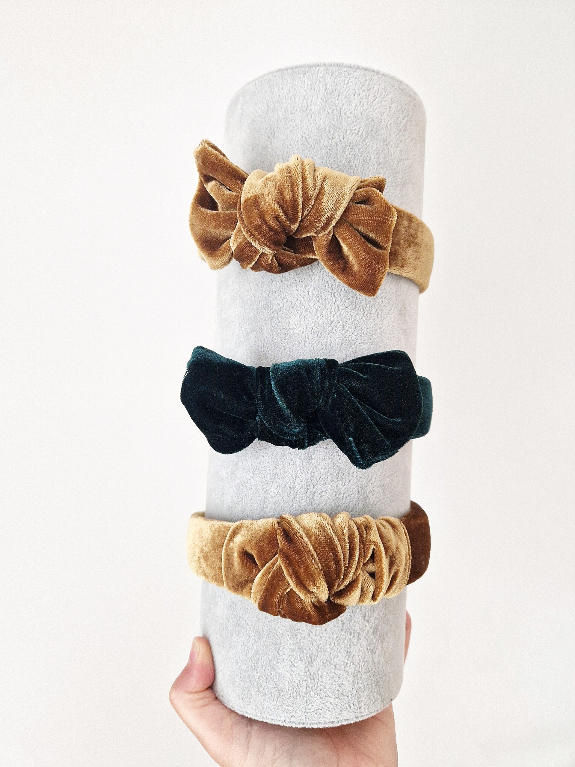 Haarreifen Knoten / Schleife samt