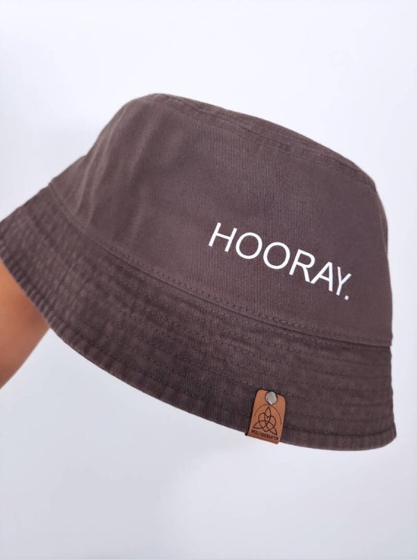 Fischerhut mit Personalisierung anthrazit | HOORAY 52/58