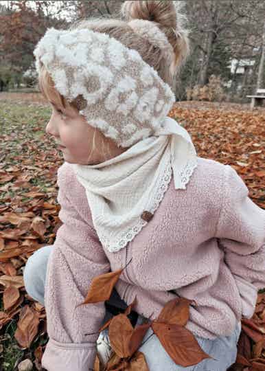 Teddy-Haarband Leo natur