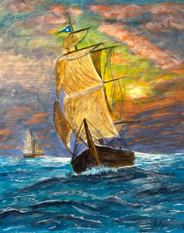 'Learning the Ropes' - Print