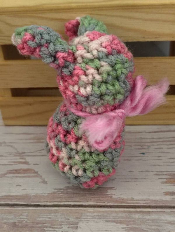 Crocheted Folded Bunny - Spring Color