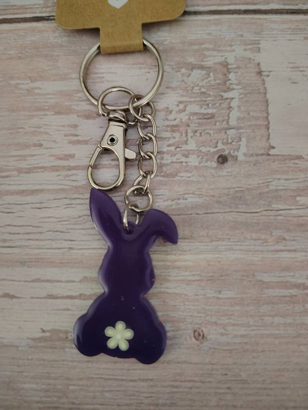 KB2 - UV Resin Bunny Keychain