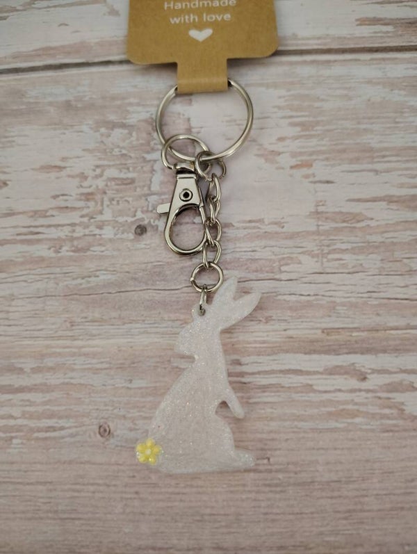 KB6 - UV Resin Bunny Keychain