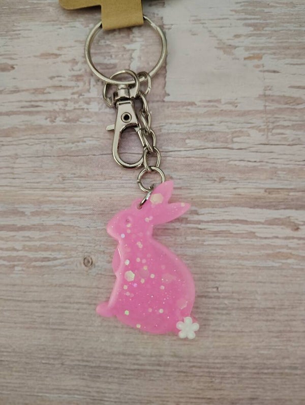 KB9- UV Resin Bunny Keychain