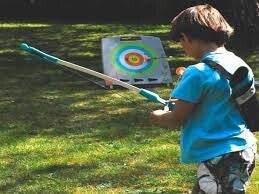 Beaver trying Archery
