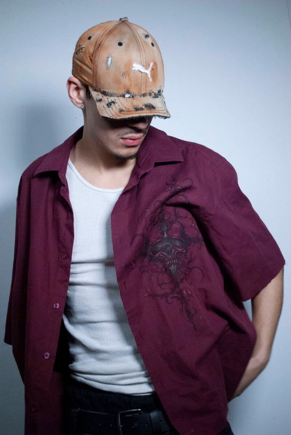 crimson skull shirt