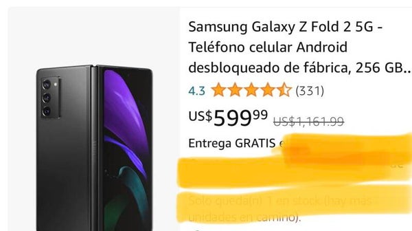Sansung galaxi z fold 5G