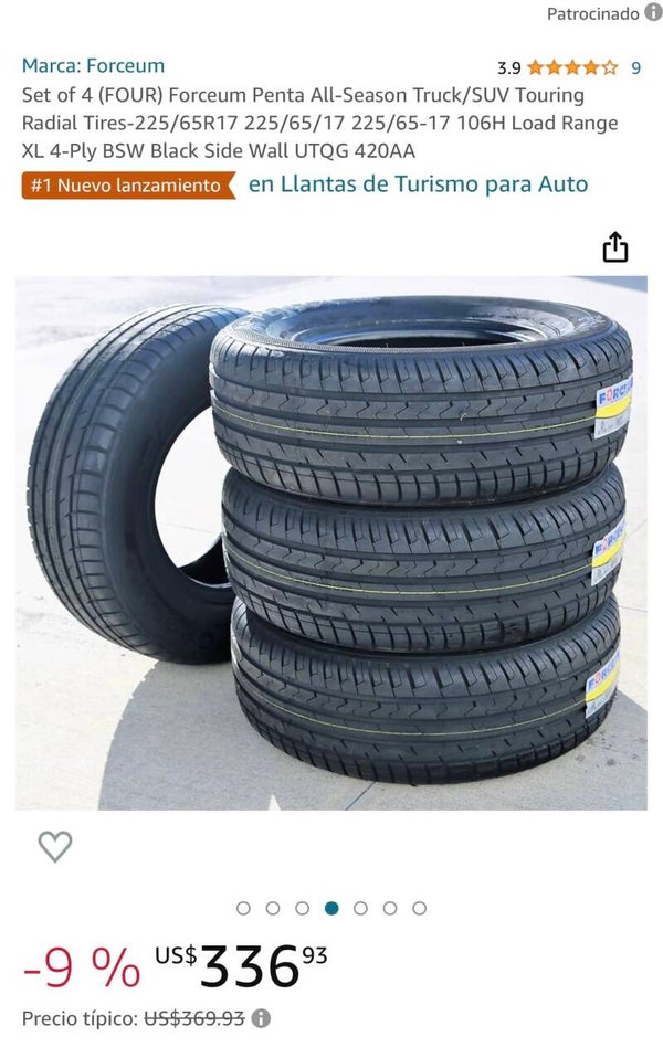 New tires- gomas nuevas