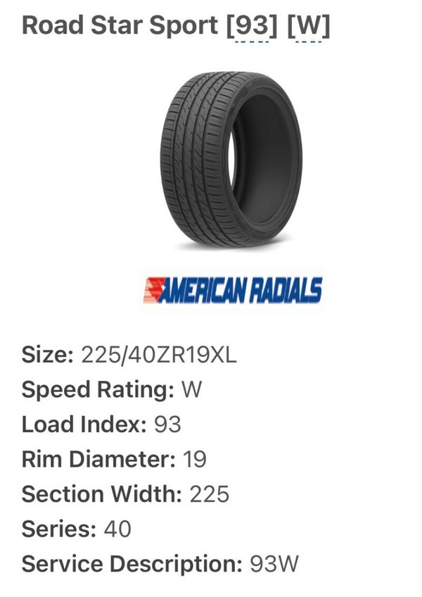 New tires/ gomas nuevas.  Americam
