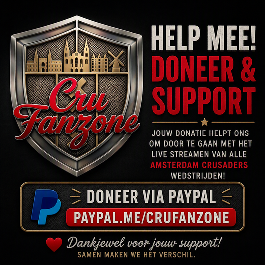 Steun de Cru Fanzone livestream via PayPal