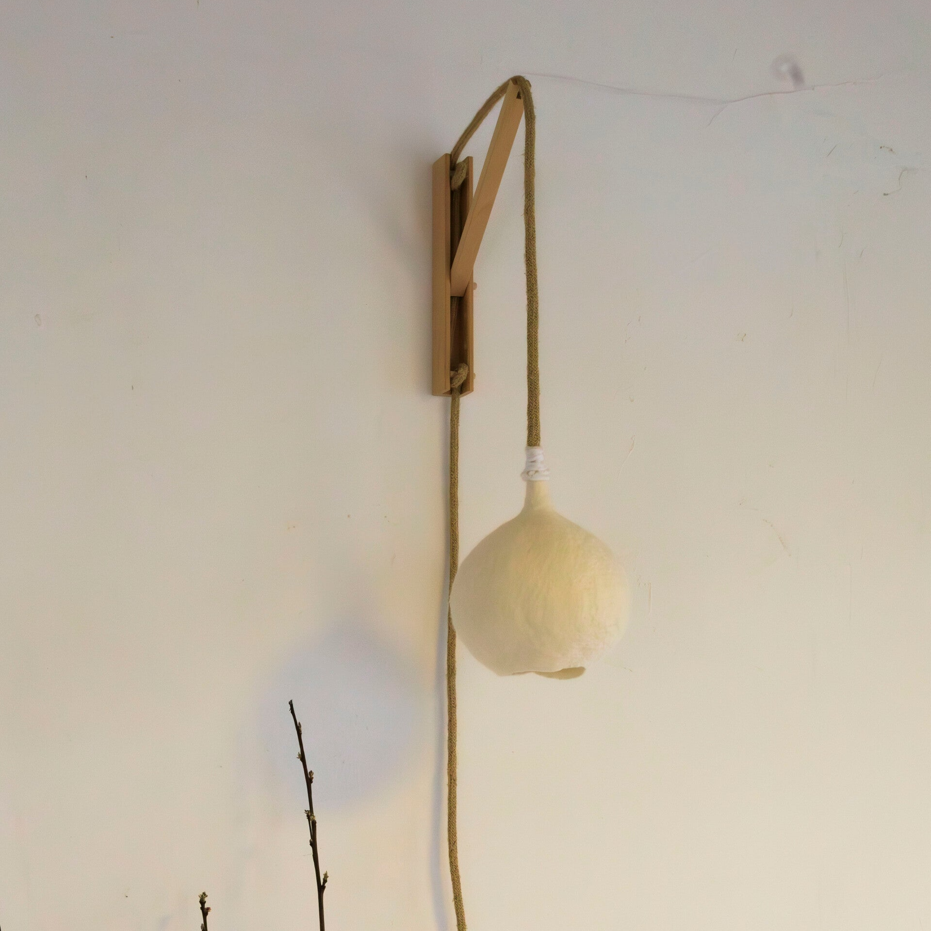 LUMINOSA Zachte wollen lampenkap