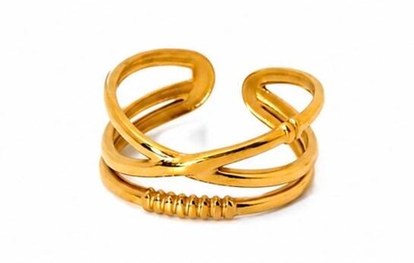 crossed over ring