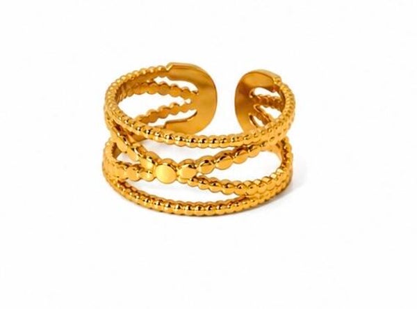fancy crossed ring