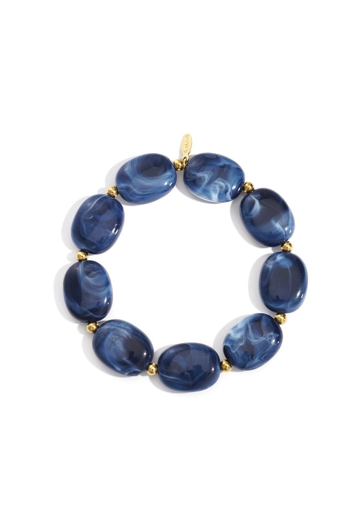 kralenarmband donker blauw