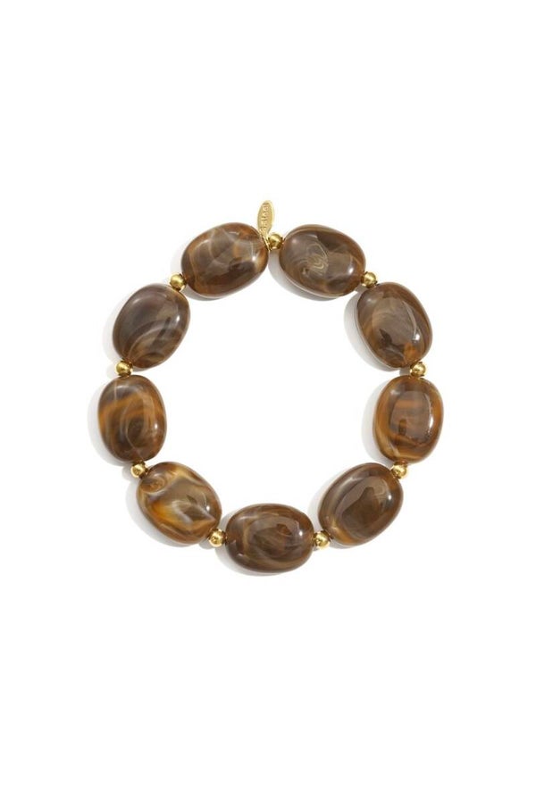 kralenarmband bruin