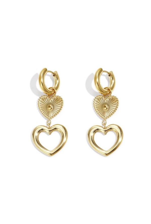 golden love oorbellen