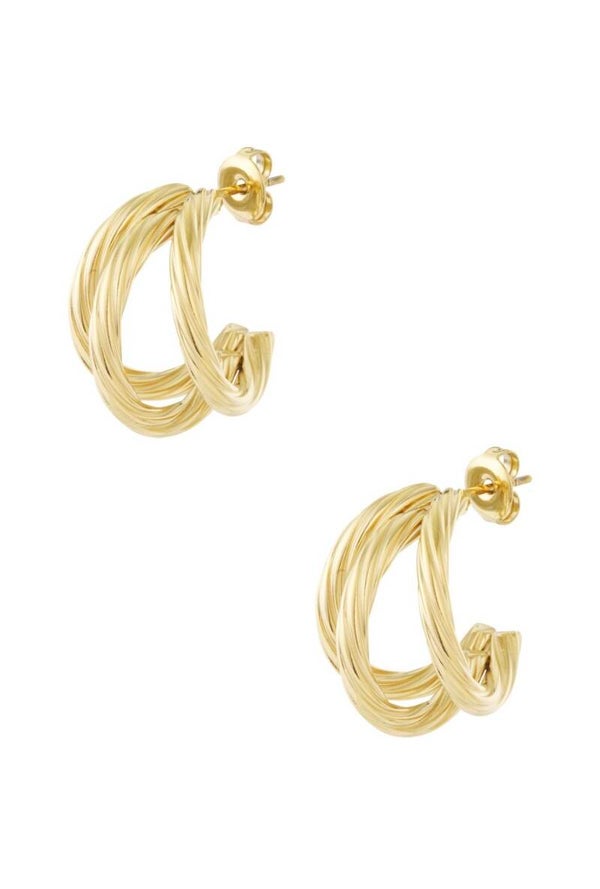 triple twist hoops