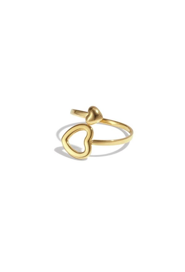 double heart ring
