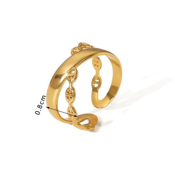 crossed ring