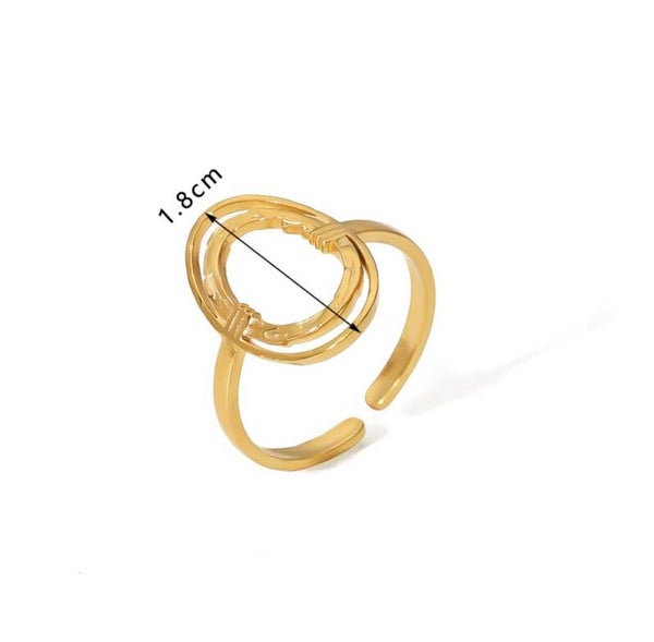 double circle ring