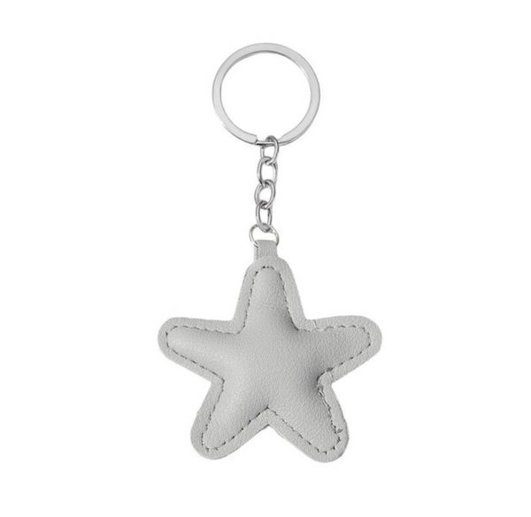 sterrensleutelhanger grijs